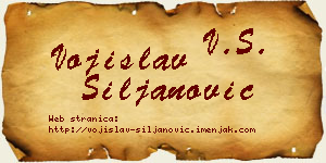 Vojislav Siljanović vizit kartica